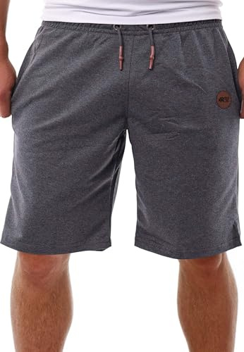 Reslad Kurze Hosen Herren - Shorts Herren Jogginghose Männer - Sporthose Kurz Sommer Bermuda Short - Bequeme Freizeit Trainingshose RS-5096 Anthrazit M