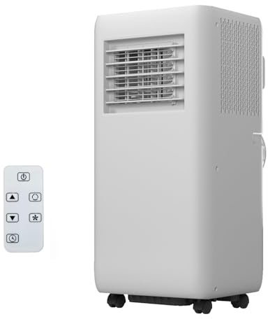 Tragbare Klimaanlage 10000 BTU, 3 in 1 AC-Einheit mit Schnellkühlung, Energieeinsparung, Fernbedienung 24-Stunden-Timer, kühlt Räume bis zu 450 Quadratmeter Ft