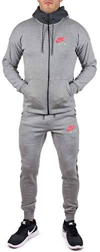 Nike Air NSW Ensemble de survêtement complet pour homme, gris, XL