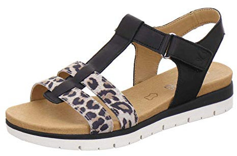 Caprice Damen Kenzo Riemchensandalen, Mehrfarbig (Leo Comb 939)