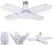 Exmate Luce da Garage a LED 60W E27 6500K 4800lm - Lampada Deformabile con 4 Pannelli Regolabili - Plafoniera per Magazzino, Officina, Cantina, Palestra, Cucina