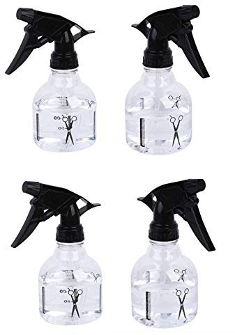Juego de 4 botellas pulverizadoras con cabezal pulverizador de 250 ml de plástico