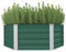 vidaXL Fioriera 129 x 129 x 46 cm, in acciaio zincato, colore: verde