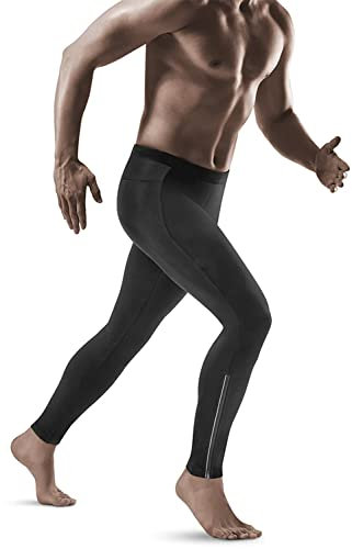 CEP M Winter Run Pants Schwarz - Warme bequeme Herren Winterlaufhose, Größe S - Farbe Black