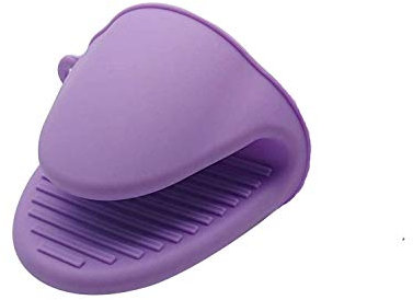 Guanti da forno in silicone per uso istantaneo in pentola o in cucina come portautensili o portabottiglie I supporti per guanti possono essere usati quando si cucina su una griglia Prese(viola, 1pcs)