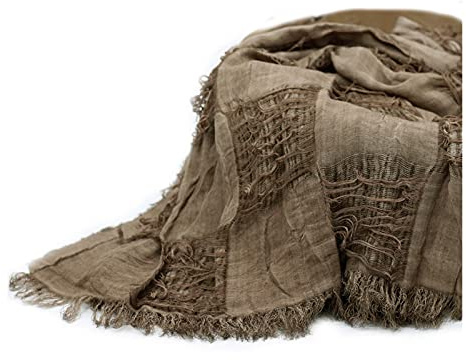 Honra Newborn Photography Fringed Texture Wraps Baby Photo Posing Props Blanket Vintage Fabric for Infant Photoshoots (Coffee)