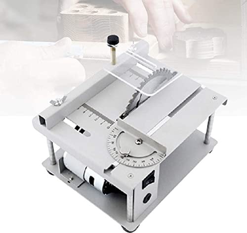FZYE Multifunctional Table Saw, Mini Portable Tabletop Saw Machine, Cutting Depth 35mm,for Metal Plastic Cutting Diy Model Making