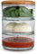 Ooni Stack- Glass Stackable Storage Containers, Dough Proofing Box, Stack Storage, Sealable Kitchen Containers with Lid - Reusable Set of 3 Containers