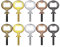 Tbkoly 10Pcs Metal Opener Blanks Steel Opener Inserts Kit Threaded Beer Opener Hardware