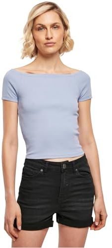 Urban Classics Damen T-Shirt, Klassische Passform, Violablue, L