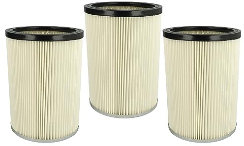 vhbw 3x Faltenfilter Ersatz für Kärcher 6.904-325.0 | 6.904-048.0 für Staubsauger - Patronenfilter, Weiß