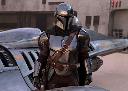 Displate Star Wars Metallposter Star Wars Poster Star Wars Geschenk Star Wars Deko Star Wars The Book Of Boba Fett Episodes - Chapter 5: Return of the Mandalorian 3 Poster Größe 67,5x48cm