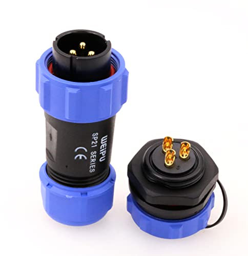 ZBLZGP SP21 3 Pin 30A Stecker Buchse Runde wasserdichte Luftfahrt Quick Connect Elektrische Strom Kabel Draht Stecker 14AWG