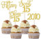 24 Stück 15. Geburtstag Cupcake Toppers Glitter Fifteen seit 2010 Sweet 15 Cupcake Picks Hello 15 Years Birthday Cake Decorations für Happy 15th Birthday Anniversary Party Gold