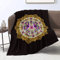 Friedenszeichen-Decke, gebunden, Überwurfdecken, Frieden, Liebe, Blumendecke, Hippie, Retro, 70er-Jahre-Decke, Geschenke, leichte, weiche, Sofa, 127.7x152.4 cm