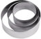 Lot de 3 Emporte Piece Rond 10,15,20cm - Haute 4.5 cm Decoupoir Patisserie Rond SET en métal pour former des biscuits,pâte d'amande,steak tartare (h-4.5cm-3pcs)