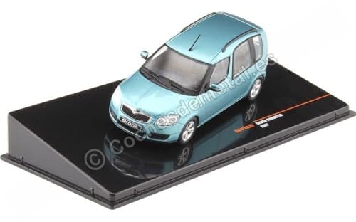 ixo models kompatibel mit Skoda Roomster 2007 hellblau metallic Modellauto 1:43