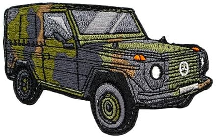 Café Viereck ® Bundeswehr Army Fahrzeuge, Panzer, Kampfjet & Helikopter Patch - gestickt mit Klett (MSA Wolf)