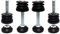 cyclingcolors 4x Gewindestopfen stopfen rundrohr stellfuß einstellbar schraubfuß möbelfuß Endkappe, 45mm