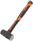 MUKCHAP 3lb Club Hammer, Sledge Hammer with Fibreglass Handle, Lump Hammer for Gardening, Camping