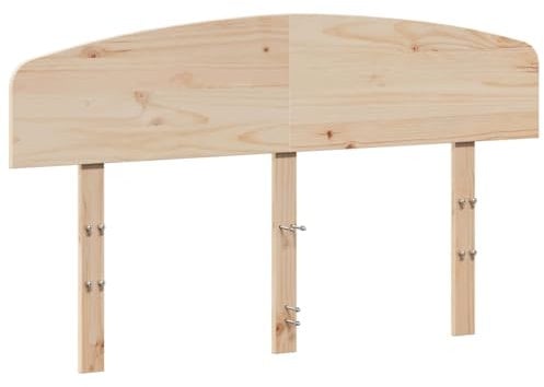 vidaXL Tête de Lit, Panneau de Lit avec Cadre en Bois, Accessoire de Lit, Meuble de Chambre à Coucher Maison, 140 cm Bois Massif de Pin