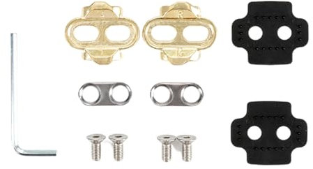 YHAILI Kupfer-Pedalverriegelungsplatten Mountainbike Pedal SPD Schuhe Adapter Cleats Fahrräder Schuhe Pedale Cleats Fahrradzubehör