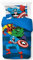 Jay Franco Marvel Comics Avengers 100% Baumwolle Einzelbett-Bettbezug-Set – Enthält Kissenbezug 50 x 70 cm