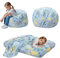 MeMoreCool Sitzsack für Kinder Flauschig mit Füllung, Kinder Sessel Sitzsackbett, umwandelbarer Sitzstuhl in Bodenmatratze, Sitzsäcke fürs Kuschelecke Kinderzimmer für Mädchen und Jungen, Blauer Dino