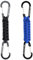 BRAVESHINE Karabiner Schlüsselanhänger Karabinerhaken mit Band, Carabiner Schlüsselanhänger Schlüsselband kurz mit Karabiner für Kinder Männer Frauen (1 Schwarz 1 Blau)
