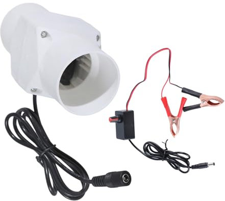 Ventilateur extracteur d'air hydroponique à faible bruit 12 V pour la maison, la salle de bain, la salle de culture