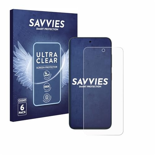 Savvies Schutzfolie für ZTE Blade V70 | 6 Stück Transparenter Displayschutz Made in Germany Ultra-Klar Displayschutz-Folie