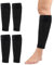 BFSYRR Football Sock Sleeves, Sock Sleeve Football, 2 Pairs Black Elastic Durable Pre Cut Sports Socks Sleeves for Running Training Games Beginner, Fits Over Shin Pads