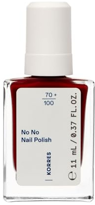 KORRES No No Nail Polish 57 Wine Red – veganer 10-Free Nagellack mit Gel-Effekt, hoher Deckkraft & brillantem Glanz, splitterfest, 11 ml – natürlich gepflegte Nägel ohne Schadstoffe