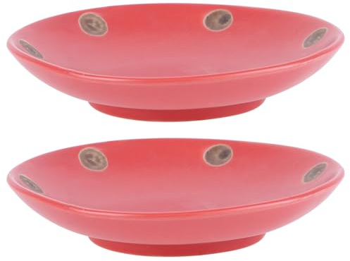 VALICLUD Runder Blumentopf Untersetzer Ø11cm aus Keramik, 2 Stück