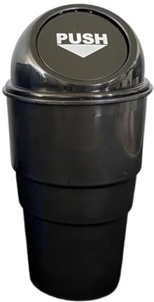 Sharplace Poubelle de voiture avec couvercle, petite poubelle, organisateur de poubelle, porte-gobelet pour voiture, SUV, bureau