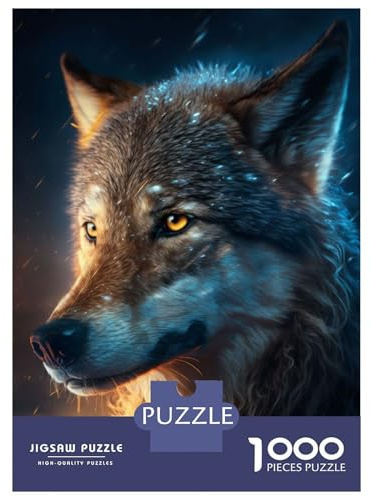 Puzzle Mit 1000 Teilen Für Teenager Awesome Wolf Rätsel Für Erwachsene, Denkspiel, Perfekte Dekoration, 38x26cm/1000pcs