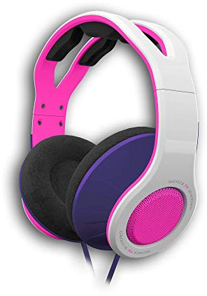 Gioteck TX30 Kopfhörer mit Mikrofon 3 5 mm Klinkenstecker PS4 Xbox One und PC (Rosa und Weiß) einstellbar