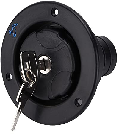 Wohnwagen Wassertankdeckel mit 2 Schlüssel, 78mm Wohnmobil Tankdeckel RV Camper Trinkwasser Wasserdeckel Wasserfüller für ID 38mm Wasserleitungen, das Türschild Dicke 30-40mm