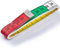 TOLKO Maßband 150 cm lang | stabiles Kunststoff-Gewebe mit farbiger Dezimeter-Einteilung | deutsche Markenqualität | Bandmaß Schneidermaßband Massband | 282121 (Maßband)