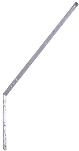 Garmix support de fil barbelé de fixation | Fil barbelé naturel galvanisé noir droit 45° (45 degrés 5 mm/ 3 cm galvanisé)