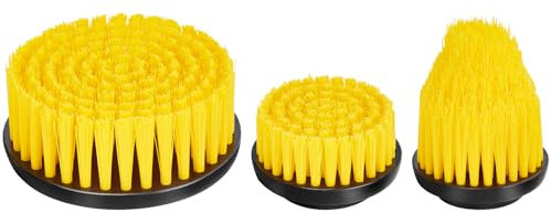 WADEO Spazzola per pulizia elettrica rotante, confezione da 3, testine sostituibili per spazzola elettrica senza fili, spazzola per la pulizia elettrica per piastrelle del pavimento del bagno, vasca