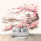 Art Fototapete Sakura Im Japanischen Stil 200x140 cm Vlies Tapeten 3D Effekt Moderne Wandtapete Wohnzimmer Schlafzimmer Wandbilder Wand