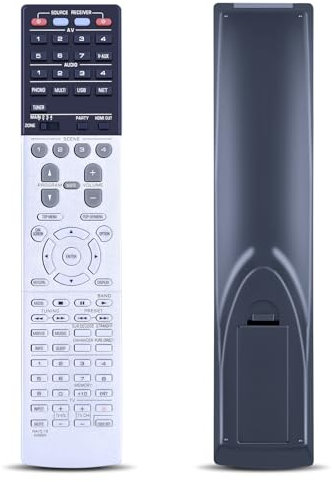 TCNOUMT RAV519 Ersatz-Fernbedienung für Yamaha Receiver RAV519 ZK06690 RX-A2040 RX-A3040