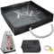 SCNZD Faltbare Duschbasis, Tragbares Mobiles Dusche Camping Duschwanne mit abnehmbarem Abflussrohr, 104x104x13cm Große Duschzelt Camping Duschbasis für Indoor Outdoor Dusche