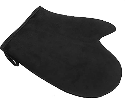 Chiyyak Wiederverwendbarer Selbstbräuner-Handschuh mit Doppelseitigem Design für Präzises Auftragen der Bräunungslotion, Schwamm, Beflockung, Tuch
