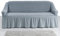 My Palace Giulia Sofabezug 2-Sitzer Rutschfester Sofaüberwurf Couchcover Sofa Überwurf elastische Sofahusse Couchbezug Sofaschonbezug 120-190cm Grau