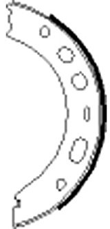Brake Shoe Set, parking brake (Textar) [91063500]
