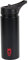 Thermo Rex Peak IsoSport Trinkflasche mit Strohhalm - Isolierflasche mit Deckel - Water Bottle Wiederverwendbar - Flasche mit Clip-Deckel - Trinkflasche Sport - Wasserflasche (Schwarz-rot)
