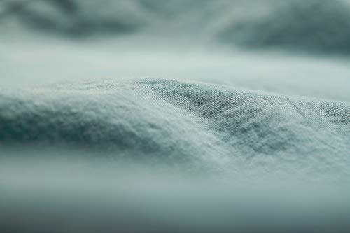 L1NK STUDIO Bettlaken Uni einfarbig für Bett 90 cm (160X280cm) 100% Baumwolle (Perkal 200 Fäden) Menta