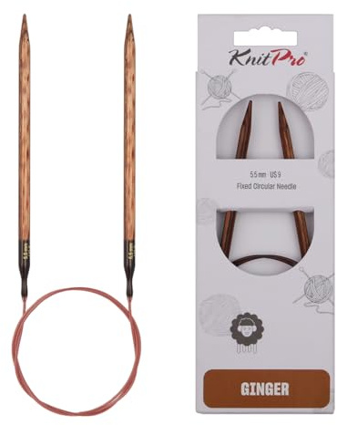 KnitPro Ginger Fixed Circular Needles 40 (100cm) | 5.50mm